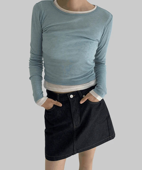 Sorbet Tencel Long Sleeve T-shirt 长袖上衣