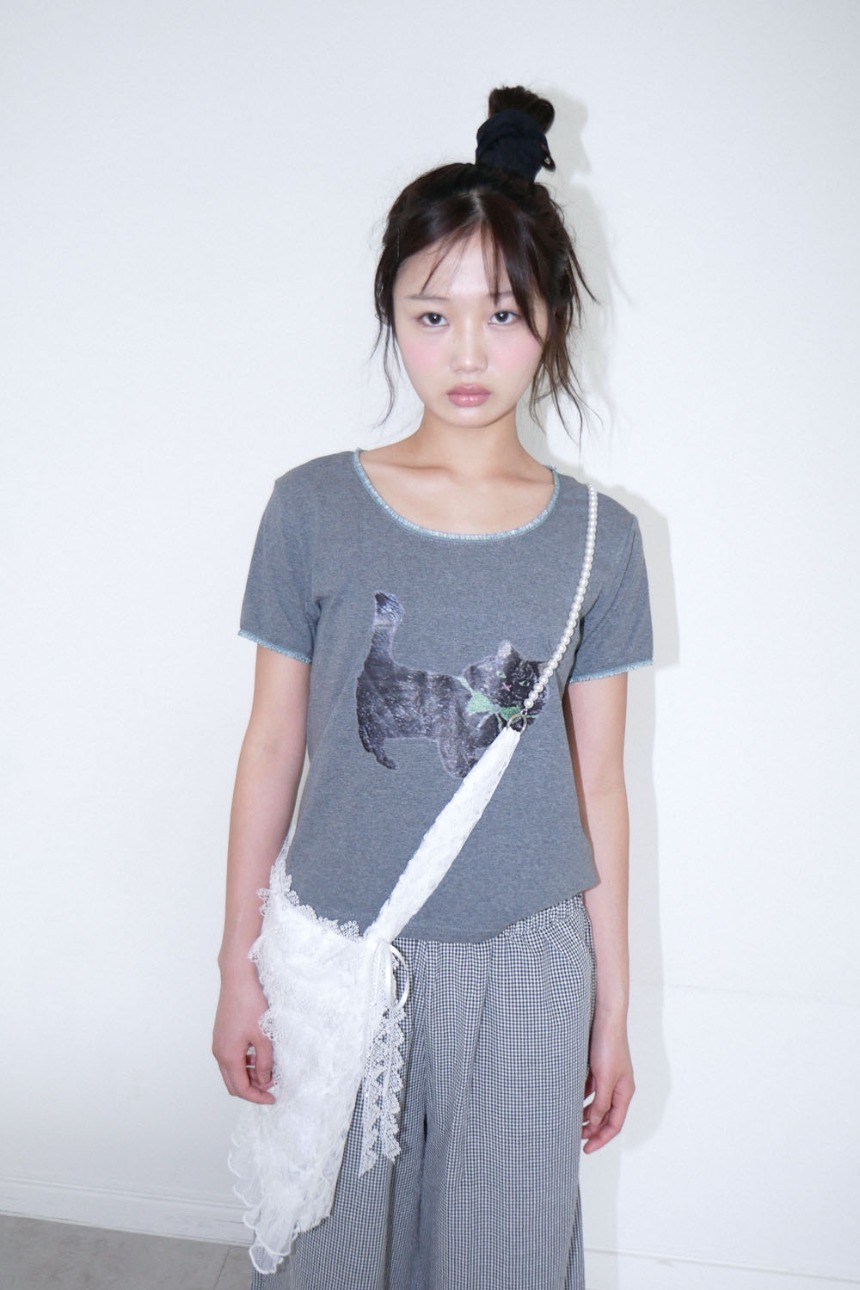 charming cat print top