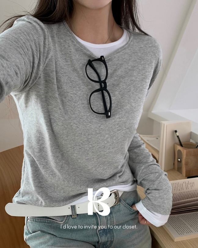 Long round long sleeve T-shirt 长袖上衣