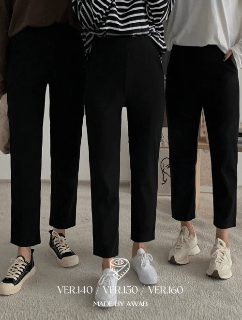 New Malang straight banding slacks (2size/3type: from ver140 to ver160) 长裤