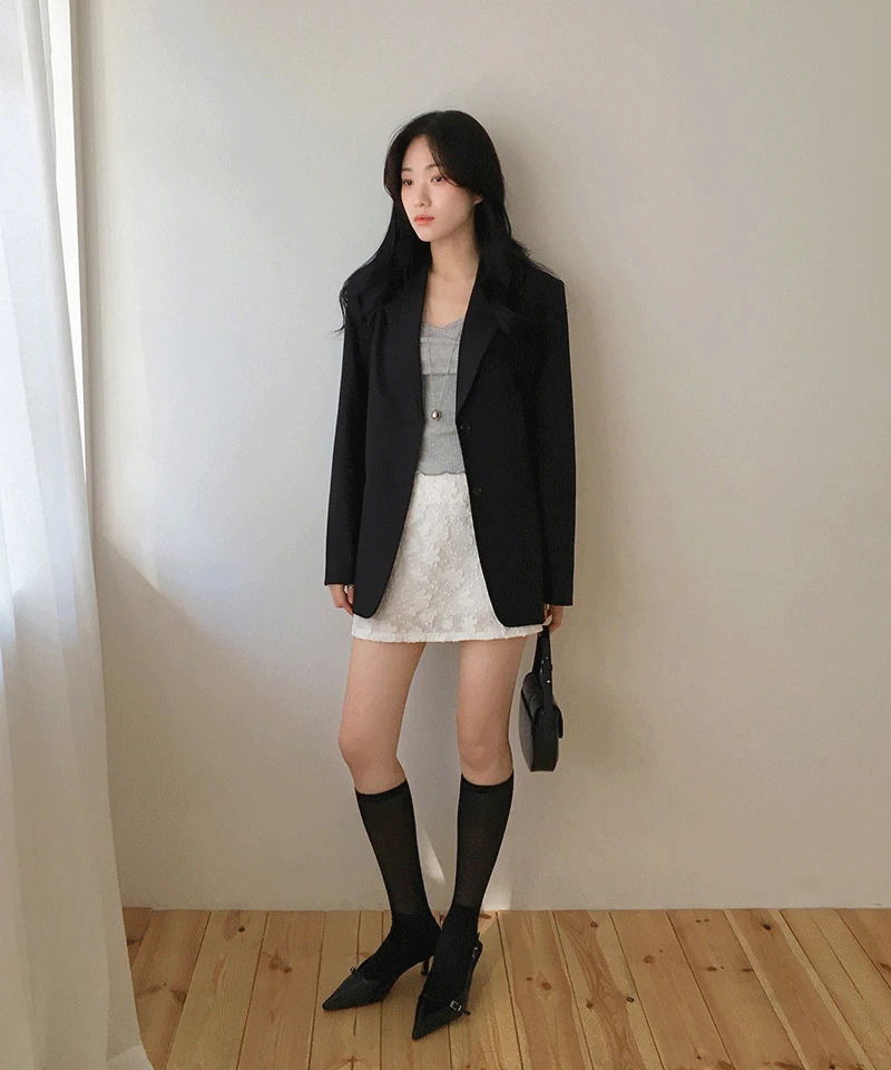 몽몽 플라워 미니 스커트 (여름스커트, 러블리, 화이트,여리여리)