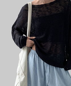 Edlin Loose Loose-fit Boat Neck Knitwear 
