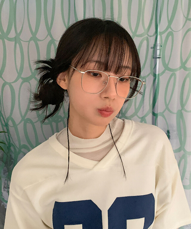 復古金屬圓環墨鏡