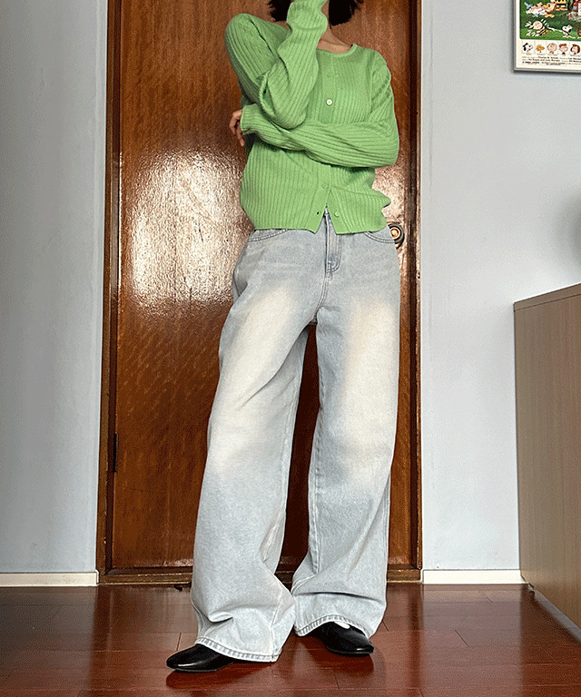 Mahalo Loose-fit wide denim pants 牛仔裤