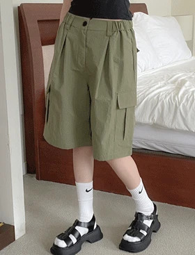 Pant banding cargo shorts