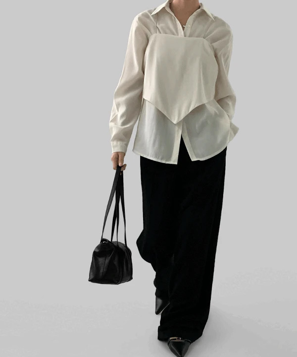 Sanded Knitwear Wide Slacks 长裤
