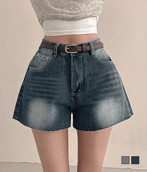 Woods Vintage Faded Denim Shorts