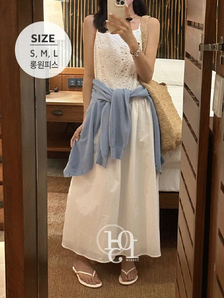 Mitun punching sleeveless long Dress 连身裙