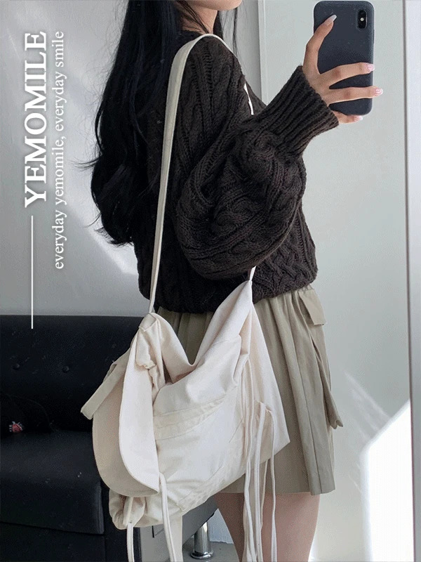 Cone Suede String Backpack 背包