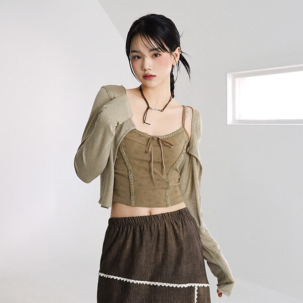 Daisy針織外套+小背心