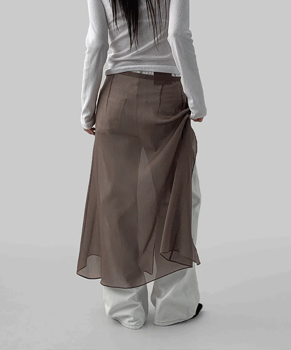 Wezel Layered Wrap Long Skirt 裙子