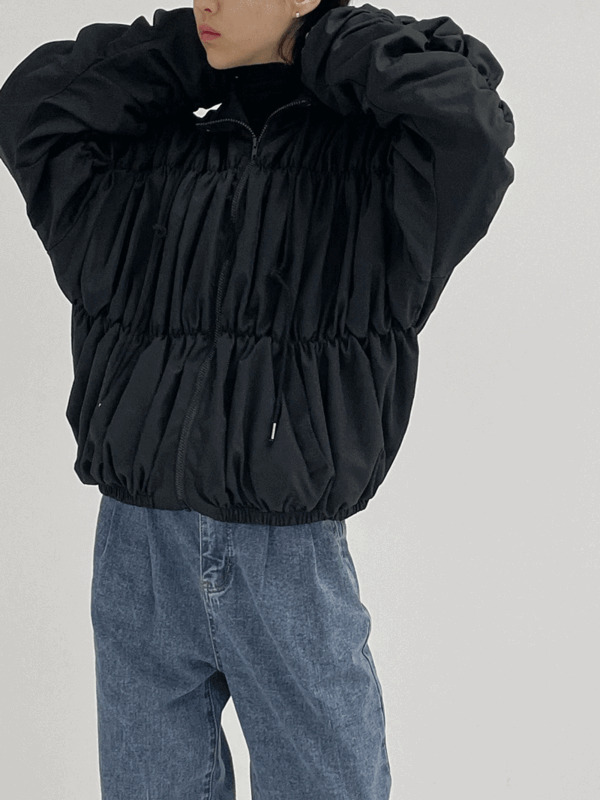Brady shirring overfit Jacket
