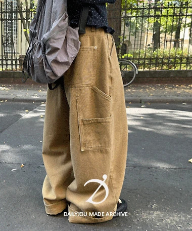 Thomas Boyfit Rivet Carpenter Denim Pants 牛仔裤
