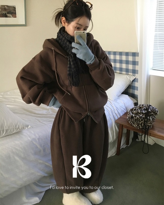Cloud Overfit Two-Way Hooded Zip-Up Zip-up