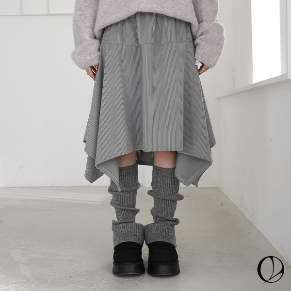 Monsieur Corduroy Ankle Midi Skirt 裙子