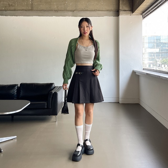 Big size S-4XL rich belt pleated banding mini skirt wedding guest look 裙子