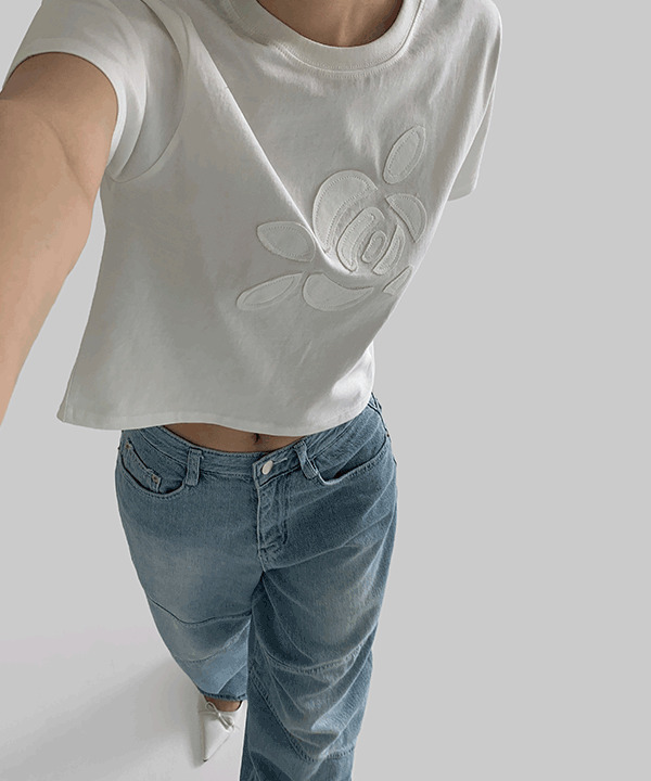 Reusch flower patch cotton short sleeve t-shirt 短袖上衣