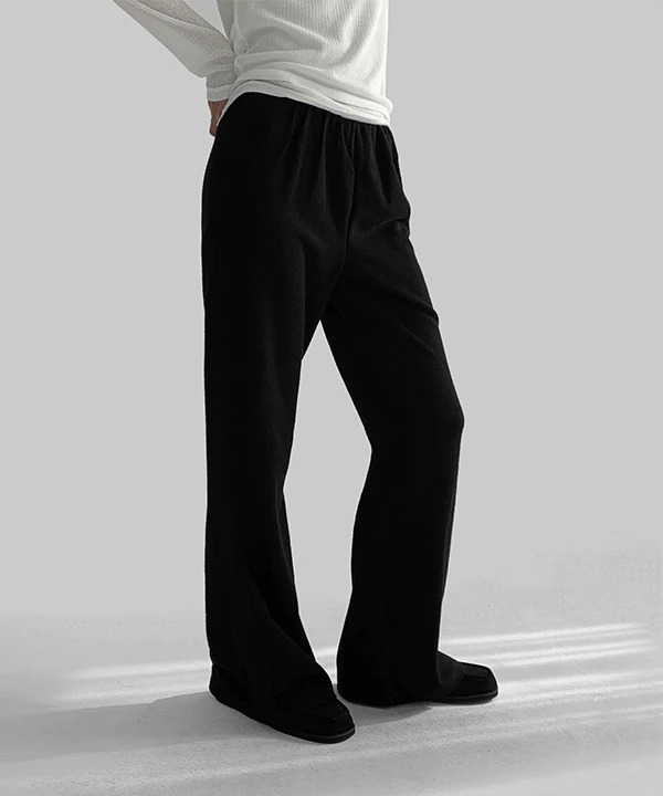 Ebola Banding Ribbed Flared Pants 长裤