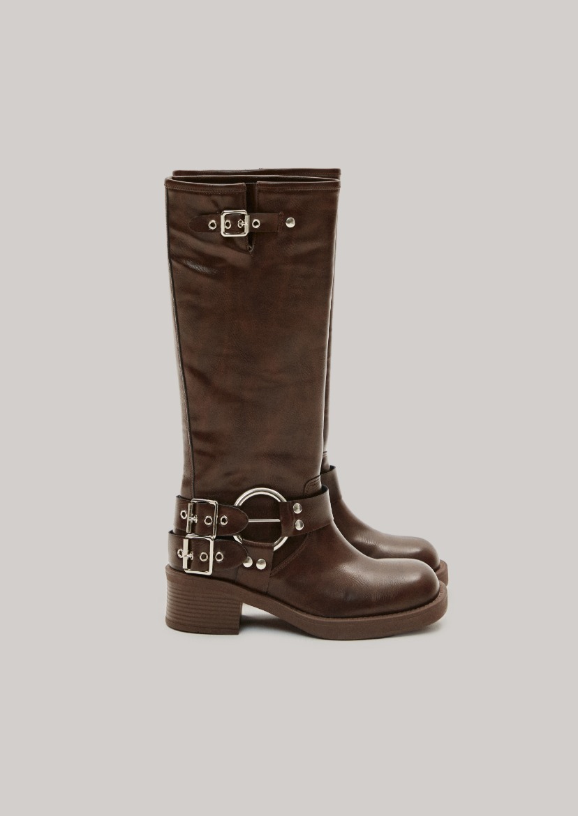 Chain long boots