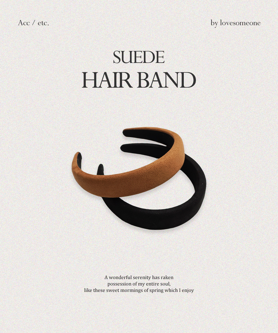 Muniet Suede Hairband Volume Headband 配饰