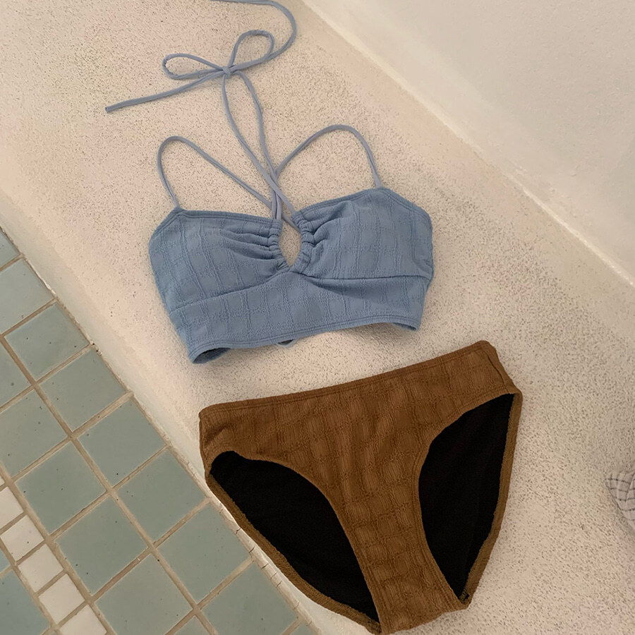 Pairing color matching bikini 泳裝