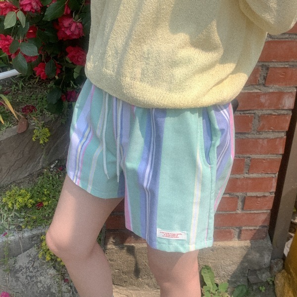 Fiore Stripe Banding Half Pants 短褲