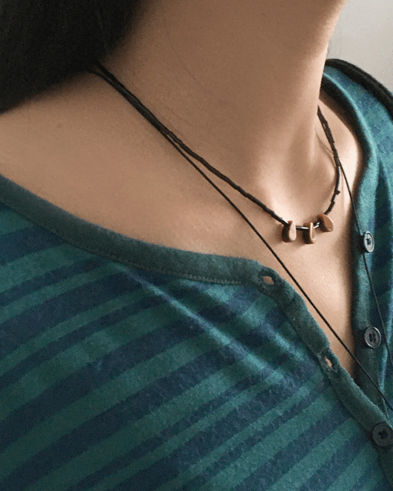 Myrteen Vintage Stone Gemstone Water Drop Beads Necklace 项链