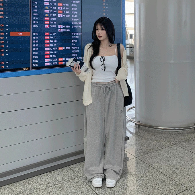 Clover pin tuck wide long pants -5 colors 长裤