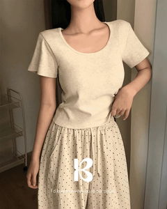 Jenne two-type short-sleeved T-shirt