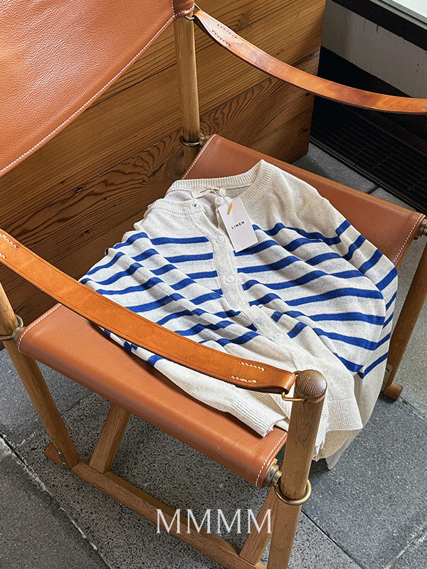 Marine Summer Linen Cardigan