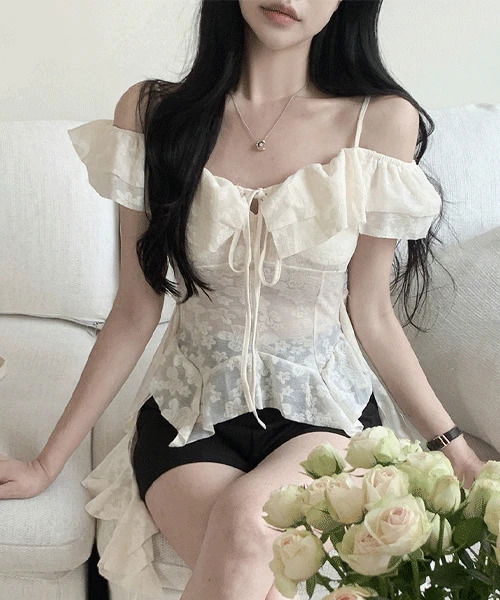 Diva lace off shoulder blouse