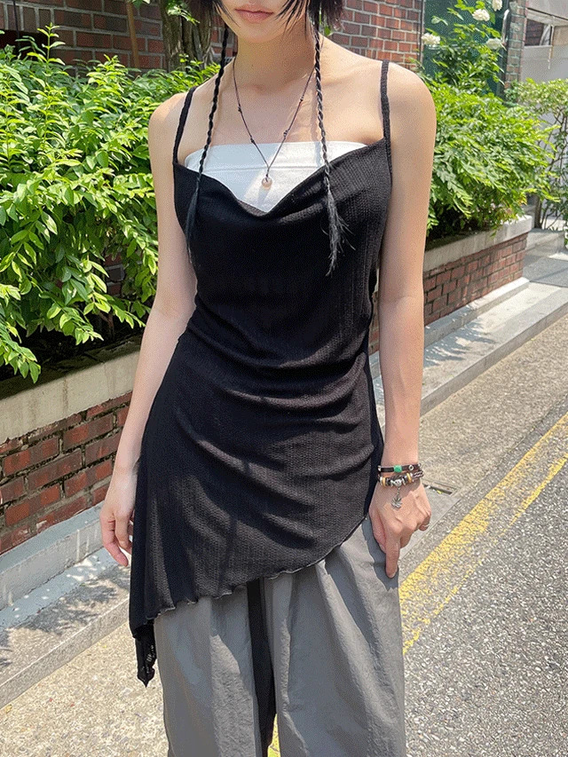 吊带真丝裙
