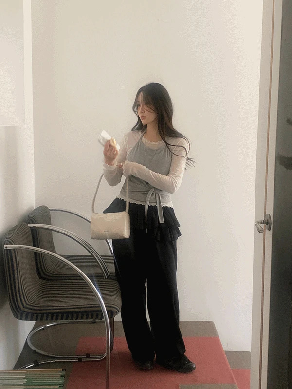 Lili Frill Layered Pants 長褲