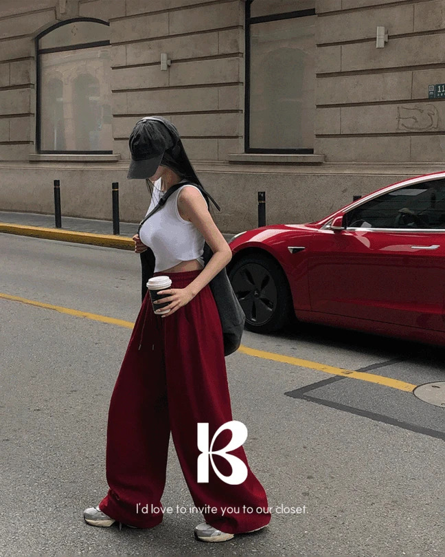Textured Pin Tuck Wide Pants