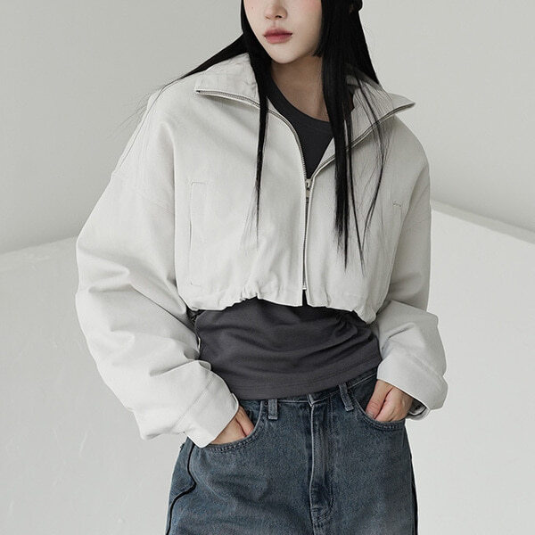 Moan Crop Padded Jacket 拉鍊外套
