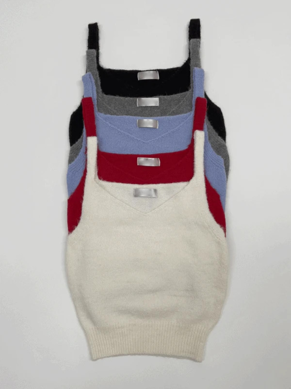 Alpaca Wool Knitwear Bustier