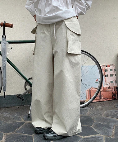 棉質休閒工裝長褲