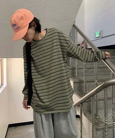 Anew Multi Stripe Sweatshirt T-Shirt 长袖上衣