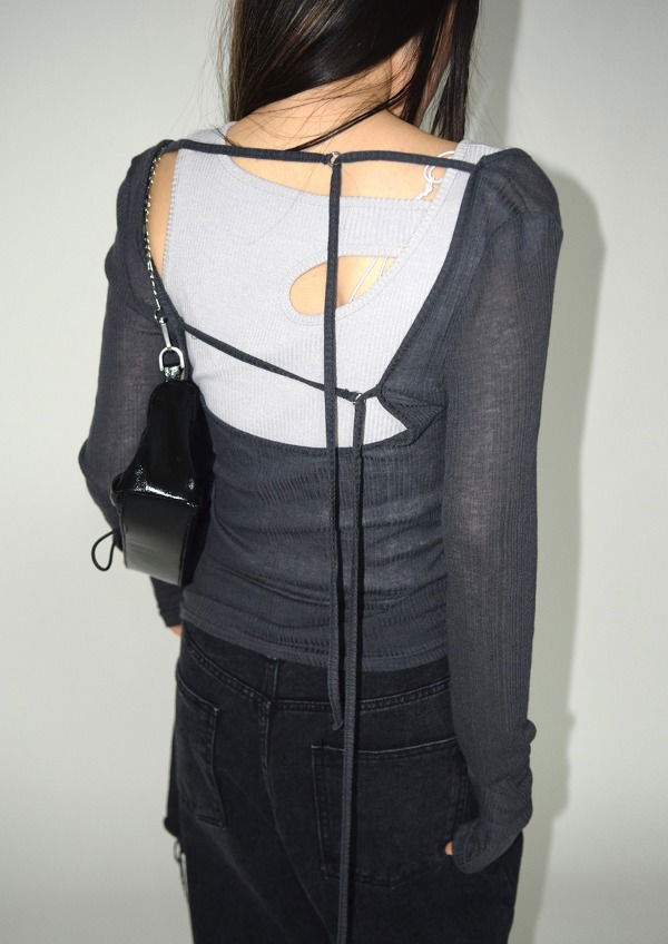 back strap sheer tee