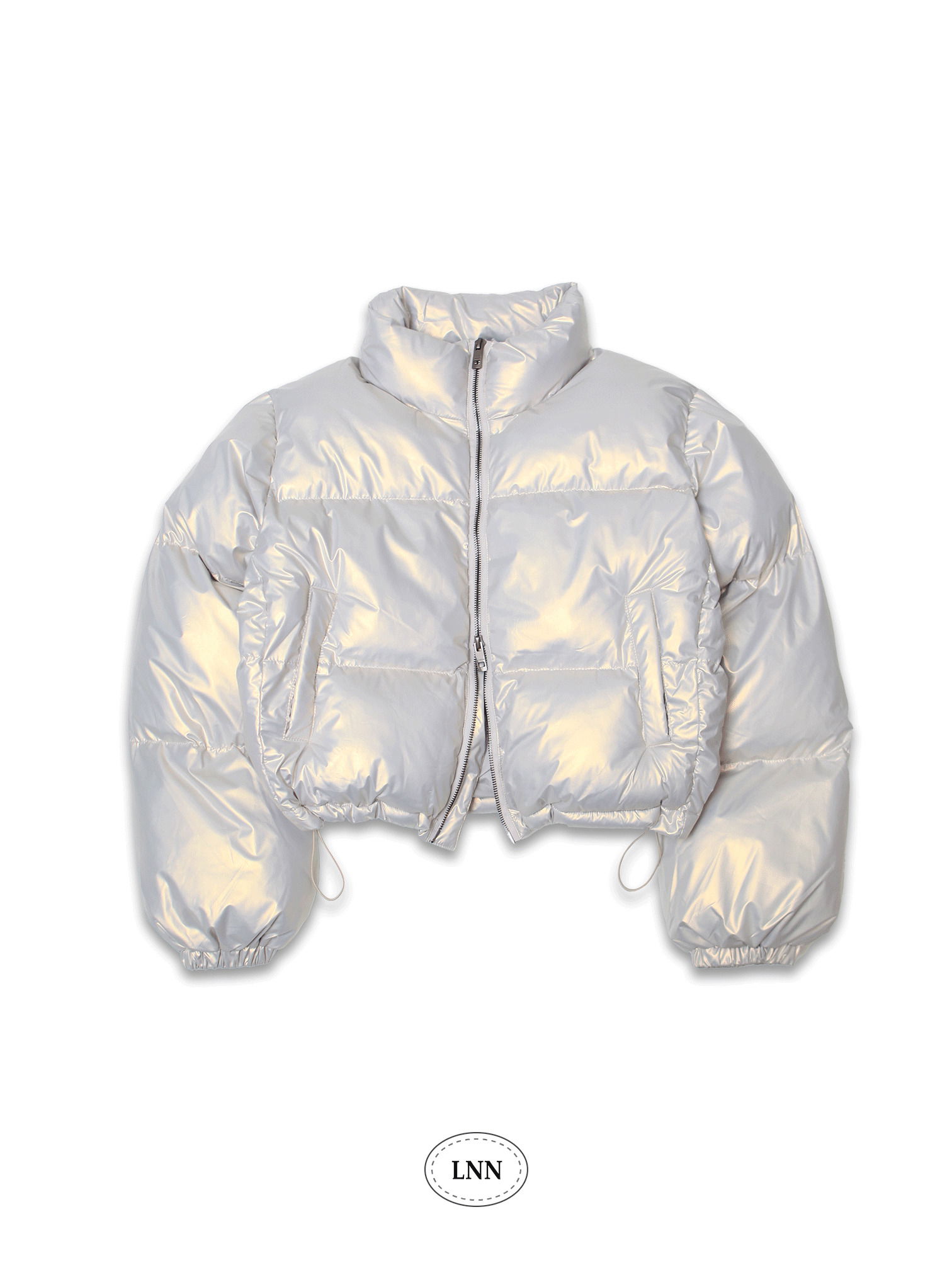 puffer crop padding 拉鍊外套
