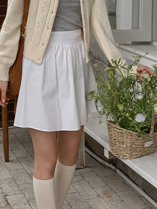 Dover Summer Flare Cotton Banding Mini Skirt 裙子