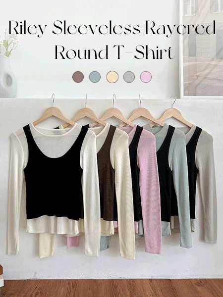 Riley Sleeveless Layered Round Tee