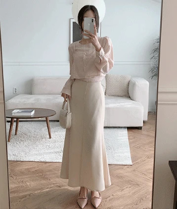 Peach Bustier bl 雪紡襯衫