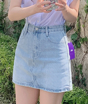 Return denim mini skirt 裙子