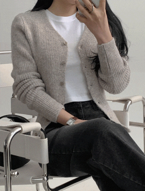 Alpha Cash V Cardigan -5color