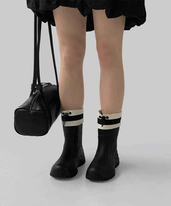 Hippoa String Midi Rain Boots