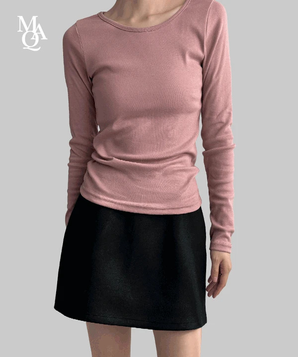 Poson Basic Round Long Sleeve T-Shirt 長袖上衣