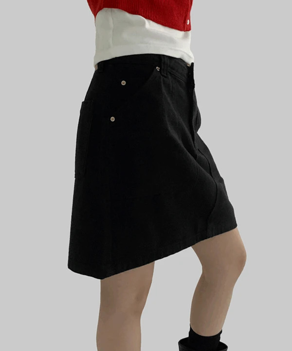 Delran Fatigue Pocket Mini Skirt Pants 裙子