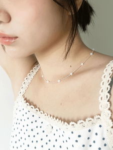 J white ball necklace