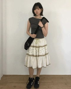 Fling lace midi skirt *Cream same day shipping available